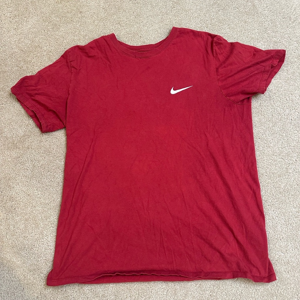Nike Red Short Sleeve Tee Iconic Swoosh